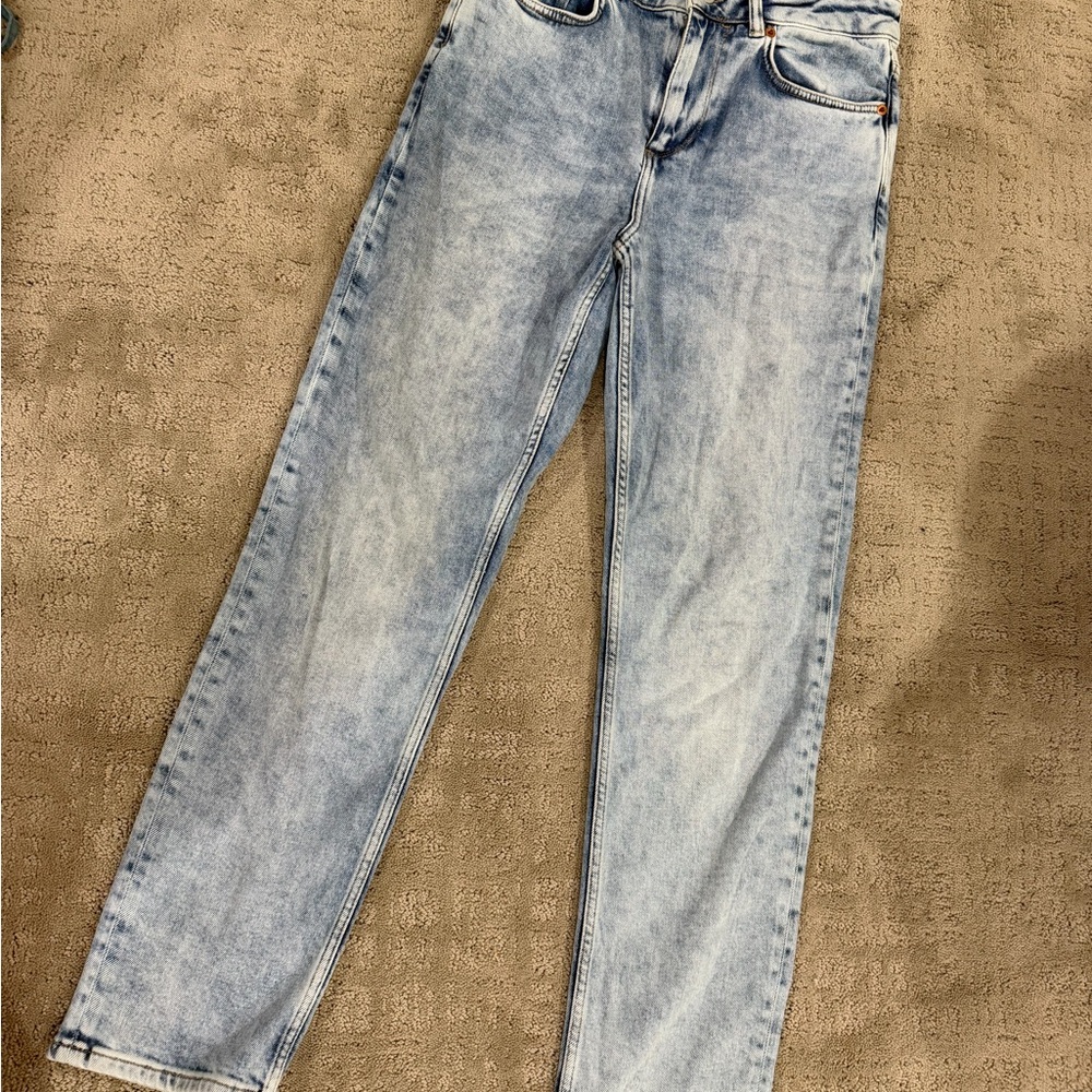 All saints Light Wash  Straight-Leg Jeans